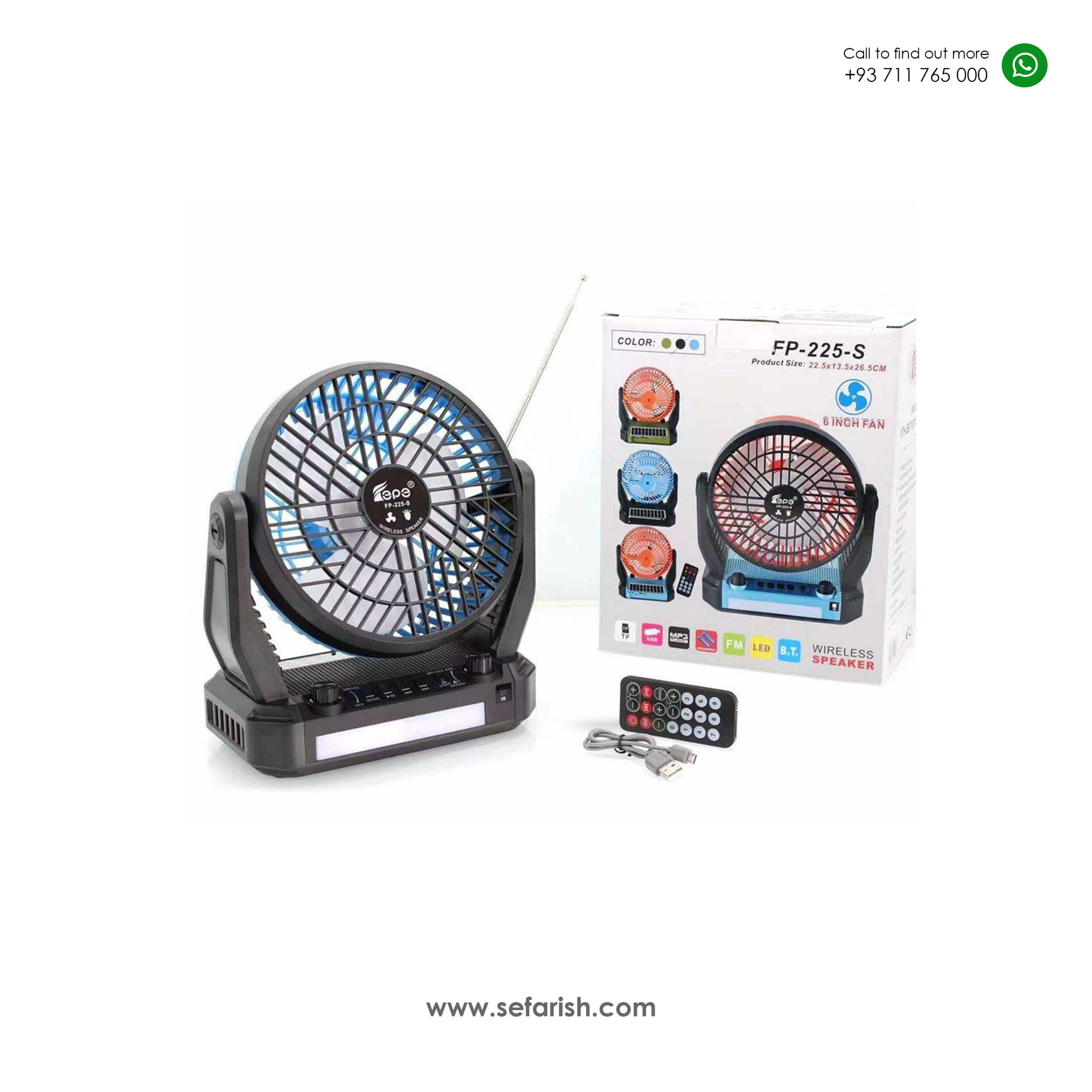 Cooling Fan – Speaker – Radio – Light